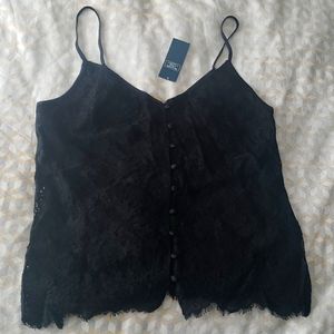 Black lace cami tank